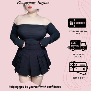 Váy xếp ly đính nơ ren nữ bigsize phong cách lolita trendy Phương Thúy bigsize 60-90kg - V16