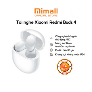 Tai Nghe Bluetooth Xiaomi Redmi Buds 4 | Buds 4 Lite | Buds 4 Pro | Chống nước & bụi IP54, Pin tới 20H - Hàng Chính Hãng