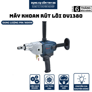 Máy khoan rút lõi bê tông DAVITEC DV1380 công suất 1600W - đường kính mũi khoan 15mm - 138mm - Hàng chính hãng