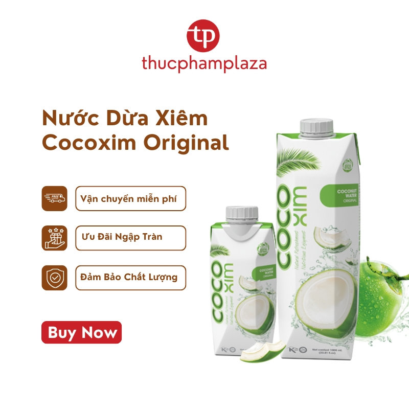  Nước Dừa Xiêm Xanh COCOXIM Coconut Water Original 