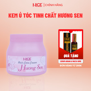Kem Ủ Tóc NICE Hương Sen Giúp Tóc Bóng Mượt Và Chắc Khỏe Từ Gốc Đến Ngọn 1000ML