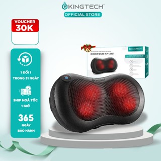 Gối Massage Nhiệt Hồng Ngoại KINGTECH KP-315 - 4 Bóng Xoay - Chuyên Sâu Cổ Vai Gáy, Thắt Lưng - Chính Hãng