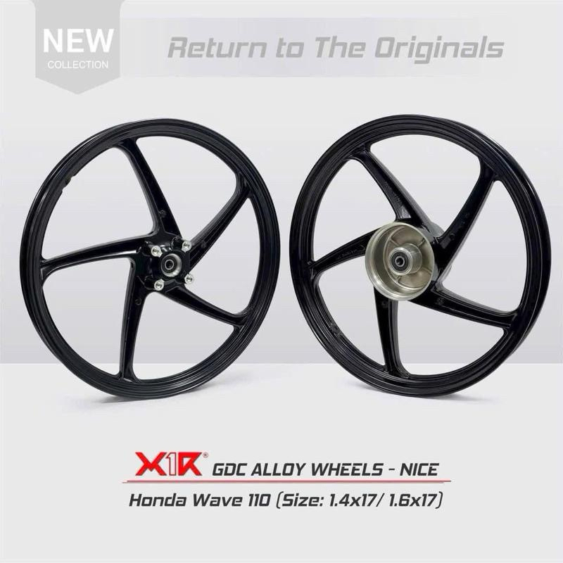 Mâm 5cây Nice x1r Wave Wave110 Future Wave đùm đùm - mâm nice 5cây bản 1.4/1.6 1 đĩa