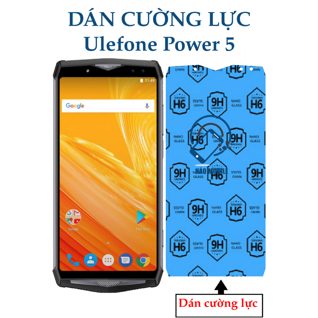 Dán cường lực dẻo nano Ulefone Power 5 - chống bụi chống va đập
