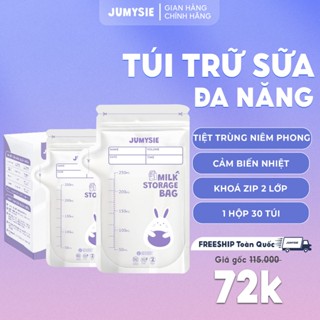 Túi Trữ Sữa Jumysie Chính Hãng 180ml/250ml - Cảm Biến Nhiệt An Toàn - Bảo Quản Sữa Mẹ Luôn Tươi Ngon