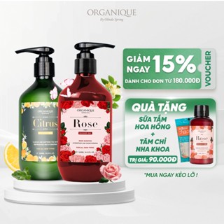  Sữa Tắm Hương Cam Chanh Organique Dưỡng Da Giúp Da Ẩm Mịn Sáng Da Ngăn Ngừa Mụn Lưng vơi Tinh Chất Thuần Chay 500ml 