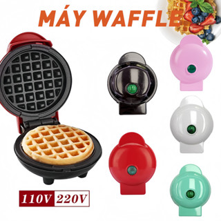 AIMI Máy Nướng Bánh Máy  waffle Máy nướng bánh mì, làm bánh sandwich, bánh quế, bánh quế đỏ tổ ong.