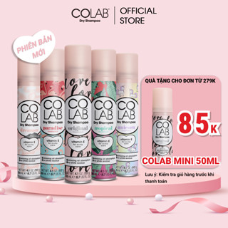 Dầu gội khô Colab dry shampoo 200ml, full mùi hương, tóc sạch bồng bềnh vào nếp sau 5 giây