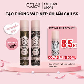 Dầu gội khô Colab Pro 200ml, phiên bản mới, bảo vệ tóc khỏi tia UV, tạo phồng, vào nếp chuẩn salon