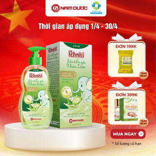 Sữa tắm gội thảo dược Ích Nhi cho bé chai 200ml phòng cảm lạnh, ngừa rôm sẩy, mẩn ngứa, dưỡng da mềm mịn cho bé
