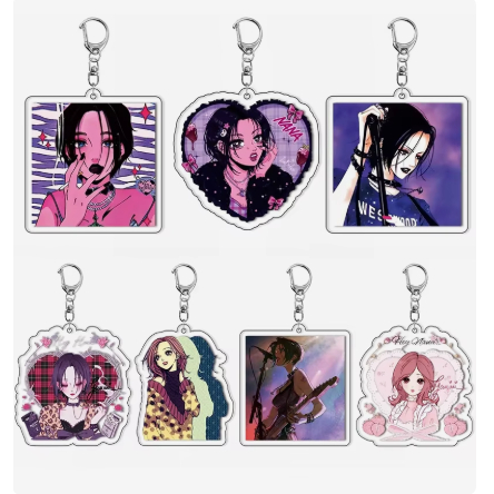 Móc khóa Anime NANA Manga Osaki Ai Yazawa Osaki Serizawa Reira phụ kiện túi xách balo móc khoá bằng 