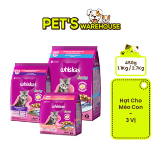 [1.1KG] Hạt Whiskas Mèo Con 2-12 Tháng