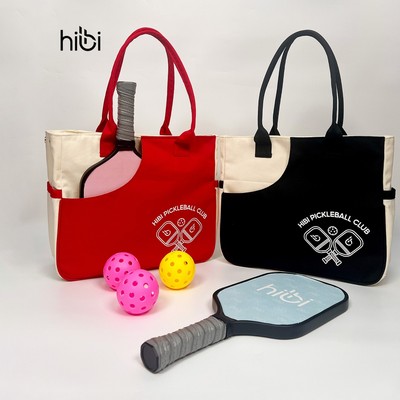 Túi tote đựng vợt Pickleball Hibi Sports A018 chất liệu vải Canvas, có khóa kéo và túi trong