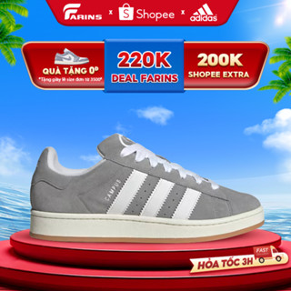 Giày Adidas Campus 00s Grey Cloud White Chính Hãng Thời Trang Unisex Nam Nữ Farins