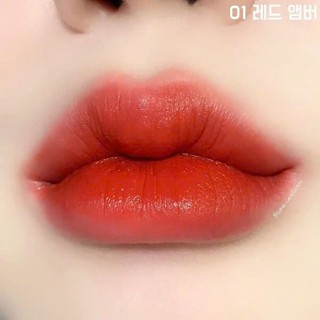 Son kem ĐỎ CAM TÔN DA siêu mịn siêu lì không khô môi G9Skin First Lip V-Fit Velvet Tint G9 Skin