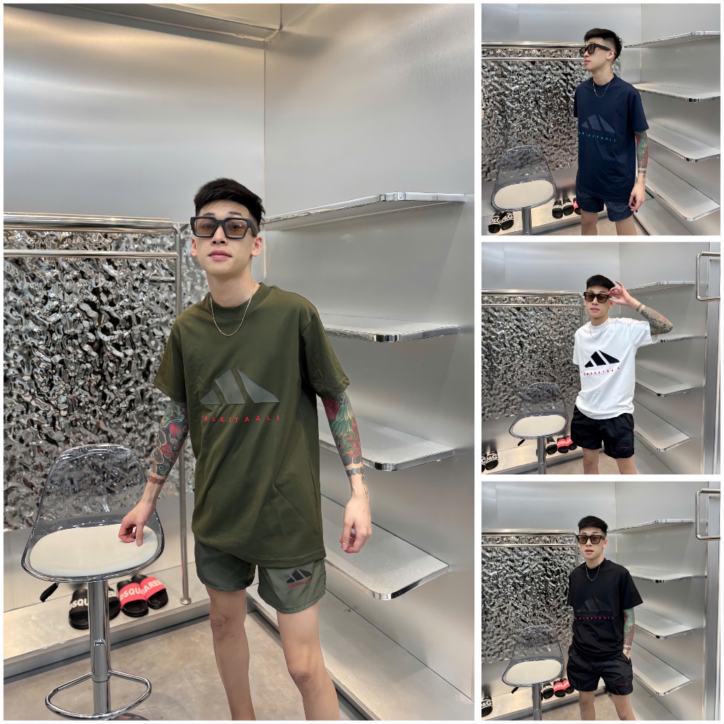 Bộ Quần Áo Thể Thao BH01 Họa Tiết Cao Su Dập Nổi Chất Liệu Cotton Lạnh Quần Gió Thời Trang Nam Cao Cấp