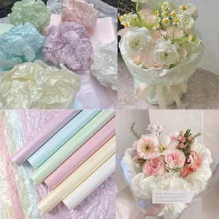   Giấy nến  Sỉ tập 20 tờ giấy gói hoa Sydney ánh ngọc trai   giấy vò ...... 