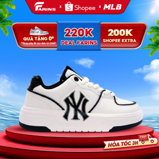 Giày MLB Chunky Liner White Black Chính Hãng Cho Nam Nữ, MLB Chunky Liner Real Fullbox Farins Store