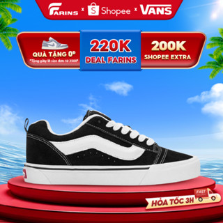 Giày Vans Knu Skool Chính Hãng Black White Phong Cách Thời Trang Thể Thao Cho Nam Nữ