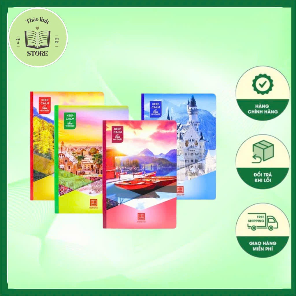 [Combo 10 Quyển] Vở Hồng Hà 72 Trang / 120 Trang/ 200 trang ,Vở Kẻ Ngang Học Sinh , Giấy Mịn Không N