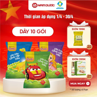 Kẹo dẻo Calci-D Ích Nhi dây 10 gói cho bé bổ sung canxi, phát triển chiều cao và hoàn thiện hệ xương, răng