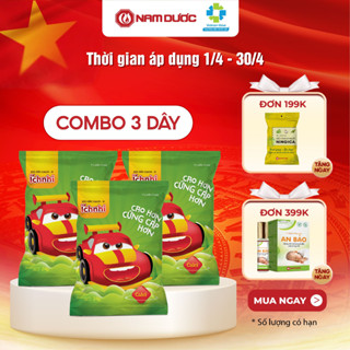 Combo 3 dây Kẹo dẻo Calci-D Ích Nhi dây 10 gói cho bé bổ sung canxi, phát triển chiều cao và hoàn thiện hệ xương, răng