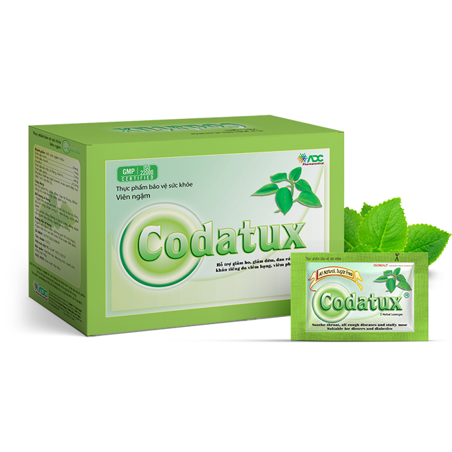Kẹo ngậm thông cổ Codatux / Codatux Extra (h/200v) - Đông Anh Pharmart