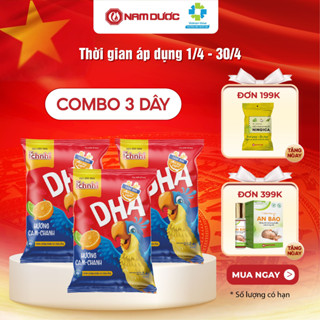 ComBo 3 Dây Kẹo dẻo DHA (dây 10 gói) Ích Nhi phát triển trí não, tăng cường thị lực, giảm mỏi mắt cho bé, hương trái cây