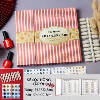 Sổ gắn móng 120 ô / Số dán / Móng vỉ gắn sổ móng nail <3
