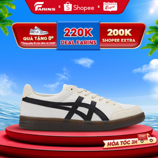 Giày Onitsuka Tiger Advanti Cream White Black Chính Hãng Full Box Farins - 1183B799 101