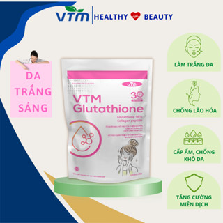 Viên uống VTM glutathione hỗ trợ làm sáng da, giảm triệu chứng khô da, nám da - gói 60v