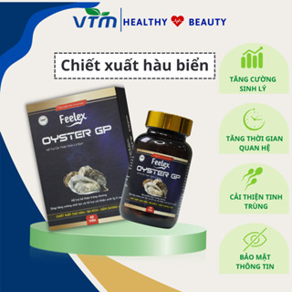 Tinh chất hàu biển cao cấp Feelex Oyster GP giúp tăng cường sinh lý, tăng ham muốn cho nam giới - hộp 60 viên