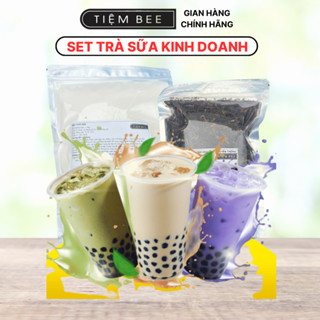  Set Làm Trà Sữa Truyền Thống Thái Xanh Tiệm của Bee - BeeKit 40 - 60 ly KHÔNG TRÂN CHÂU Nguyên Liệu Tự Pha Chế Nấu 