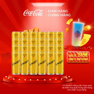 Lốc 24 Lon Nước Soda Giải Khát Schweppes Tonic 320ml/Lon Coca-Cola Official Store