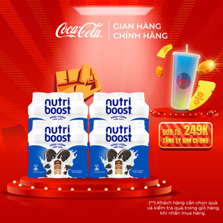 Lốc 24 Chai Thức Uống Sữa Trái Cây Nutriboost Hương Bánh Quy Kem 297ml/Chai Coca-Cola Official Store