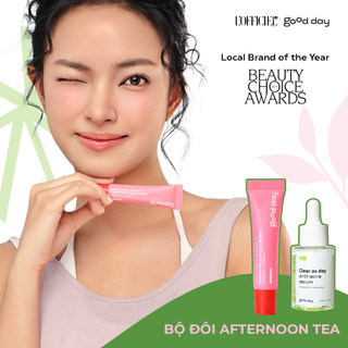 Afternoon Tea - Combo dưỡng da & môi Good Day Serum Clear as day 30ml & Son dưỡng Strawberry Lollipop