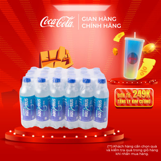 Lốc 24 Chai Nước Điện Giải Bù Khoáng Thể Thao Aquarius 390ml/Chai CocaCola_Official_Store