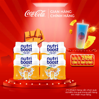 Lốc 24 Chai Sữa Trái Cây Nutriboost Thế Hệ Mới Hương Cam 297ml/Chai Coca-Cola Official Store
