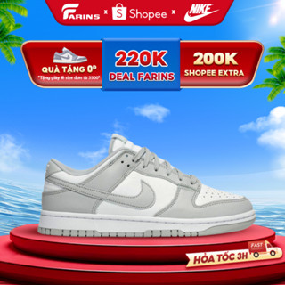 Giày Dunk Low Grey Fog Chính Hãng Bao Check Test Cho Nam Nữ, Nike Xám Full Box