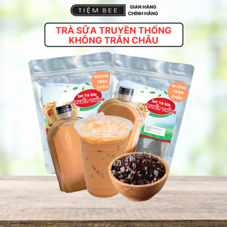  Set Làm Trà Sữa Truyền Thống Thái Xanh Tiệm của Bee - BeeKit Thành Phẩm 25 ly KHÔNG TRÂN CHÂU Nguyên Liệu Tự Nấu 