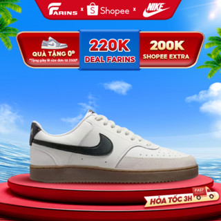 Giày Court Vision White Black Gum Chính Hãng Bao Check Test Cho Nam Nữ - Nike Thể Thao