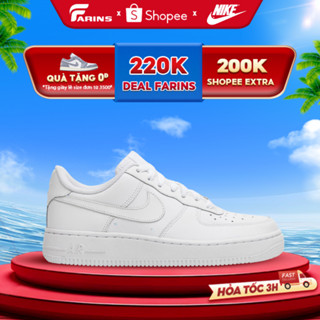 Giày Nike Air Force 1 Chính Hãng Cho Nam Nữ Bao Check Test, AF1 All White FullBox