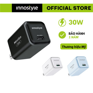 Củ sạc nhanh 30W Innostyle Minigo Gan II PD/PPS hàng chính hãng, sạc nhanh, bảo hành 12 tháng
