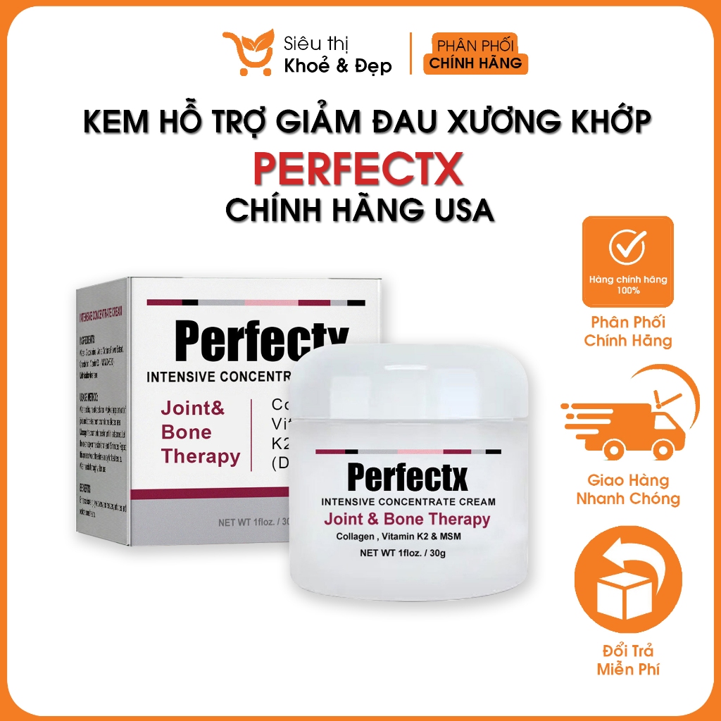 Kem Perfectx Giảm Đau Nhức Xương Khớp Và Gout - Kem Phục Hồi Tái Tạo Sụn Khớp lọ 30g