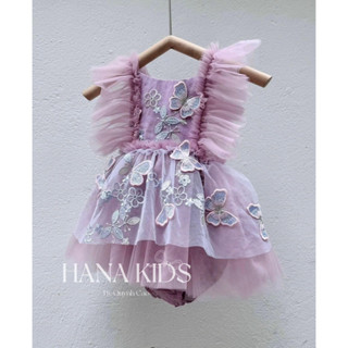 [C/o/ver Hàn_Hàng loại 1] Body Suit Váy Đầm Sinh Nhật/Thôi Nôi Màu Tím Xoè Bồng Cho Bé Gái Hàn Quốc Siêu Xinh