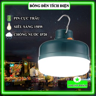  Đèn Treo Tích Điện Pin Trâu 3600mAh Sử Dụng 5-8H Bóng Đèn Tích Điện 150W Công Suất Lớn Kháng Nước. 