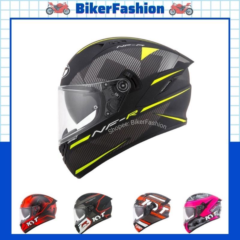 [Chính Hãng New Thanh Lý] Nón Fullface KYT NFR Có 2 Kính Đi Ngày và Đêm, Mũ Bảo Hiểm KYT NF-R Nhiều 