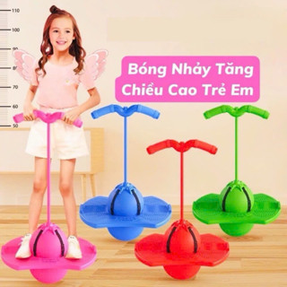 Bóng nhảy thể thao có tay cầm chịu lực, đồ chơi bật nhảy vận động ngoài trời cho bé và người lớn