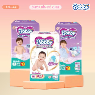  Bỉm tã quần Bobby Ultra+  Premium Soft  siêu tiết kiệm M96 L88 XL74 XXL68 Việt Nam 