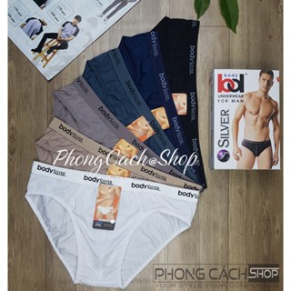 Body Silver - Quần lót nam thun lạnh pha lụa siêu mát - quần sịp BODY Silver 705 Size lớn quá khổ